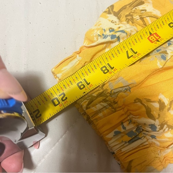 Heyson Women’s Floral Yellow Maxi Dress Half Sleeve V-neckline Cottagecore Large - Picture 5 of 12